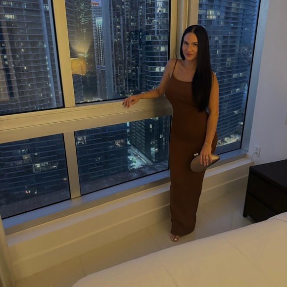 Brown Maxi Dress - Picture 3 of 4